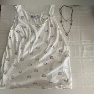 Lot : Elephant Tank & Celestial Layer Necklace